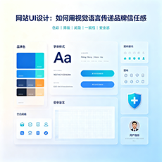 北海建站-网站UI设计：如何用视觉语言传递品牌信任感